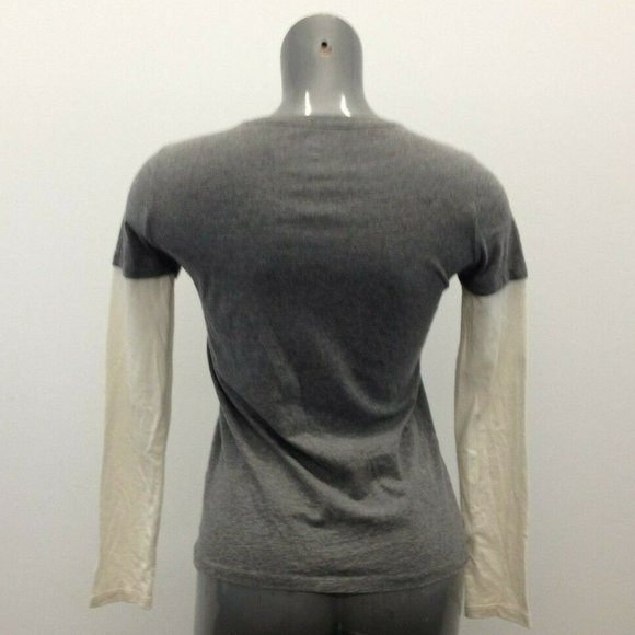 Tommy Hilfiger Long Sleeve Tee Women's Small Gray - Picture 3 of 8